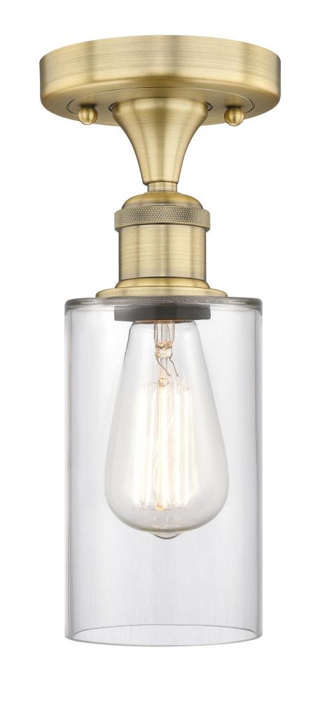 Contemporary Semi-Flush Mount from the Athens Water Glass Collection