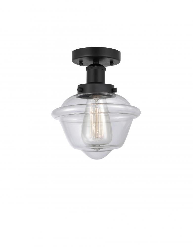 Contemporary Semi-Flush Mount from the Athens Water Glass Collection