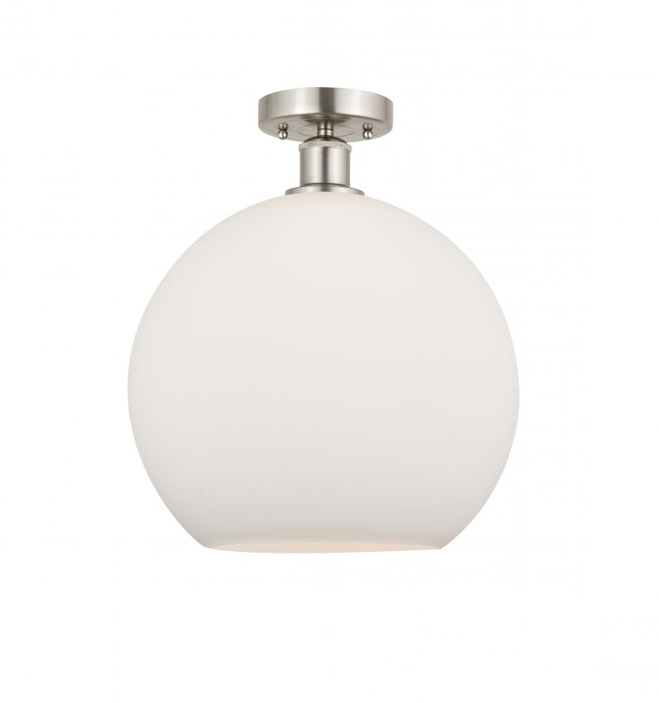 Contemporary Semi-Flush Mount from the Athens Water Glass Collection