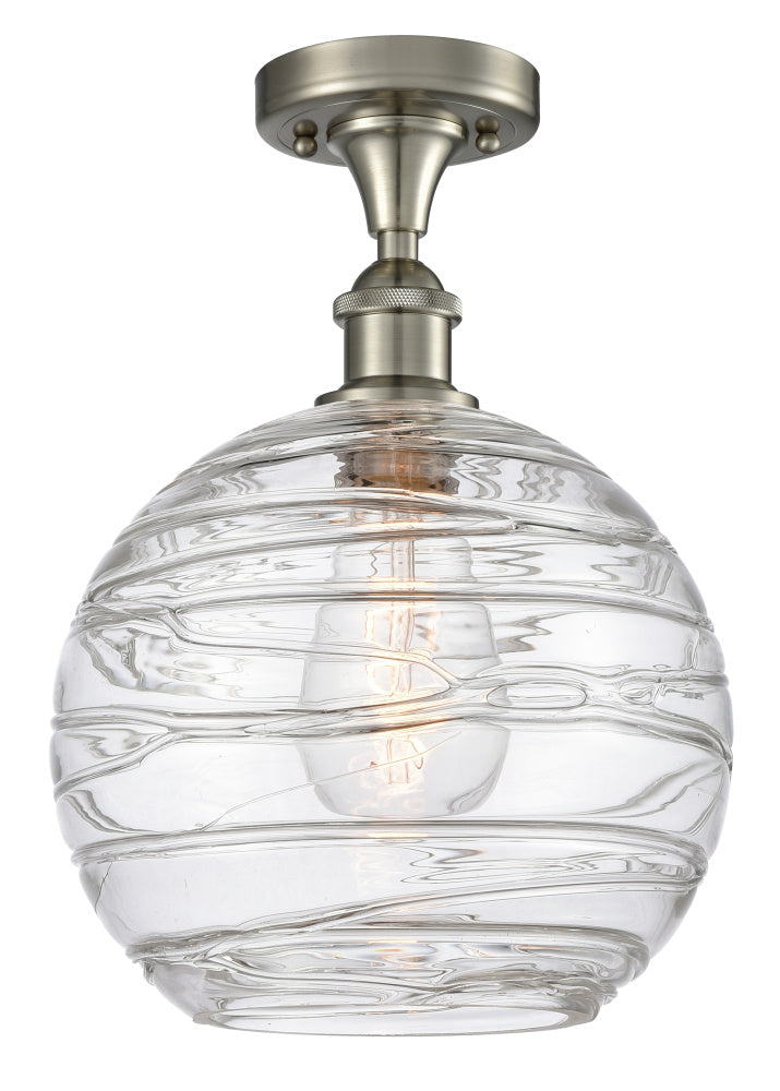 Bowl Semi-Flush Mount from the Athens Deco Swirl Collection