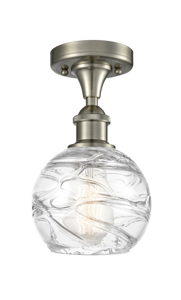 Bowl Semi-Flush Mount from the Athens Deco Swirl Collection