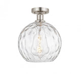 Contemporary Semi-Flush Mount from the Athens Water Glass Collection