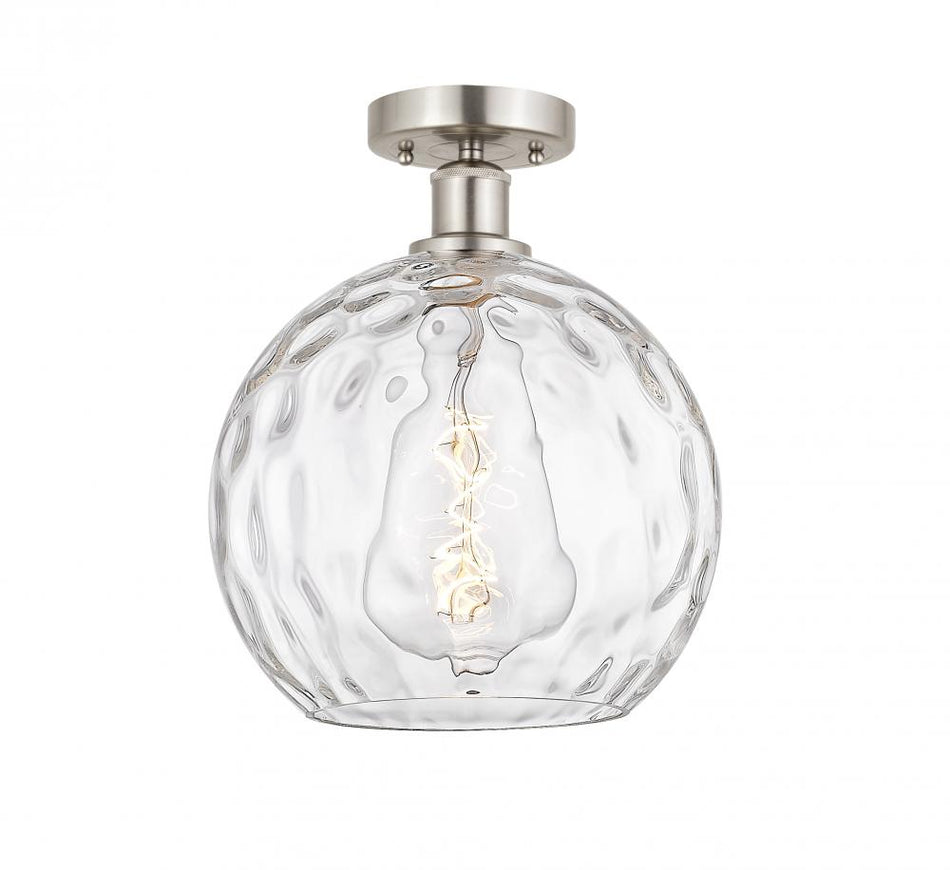 Contemporary Semi-Flush Mount from the Athens Water Glass Collection