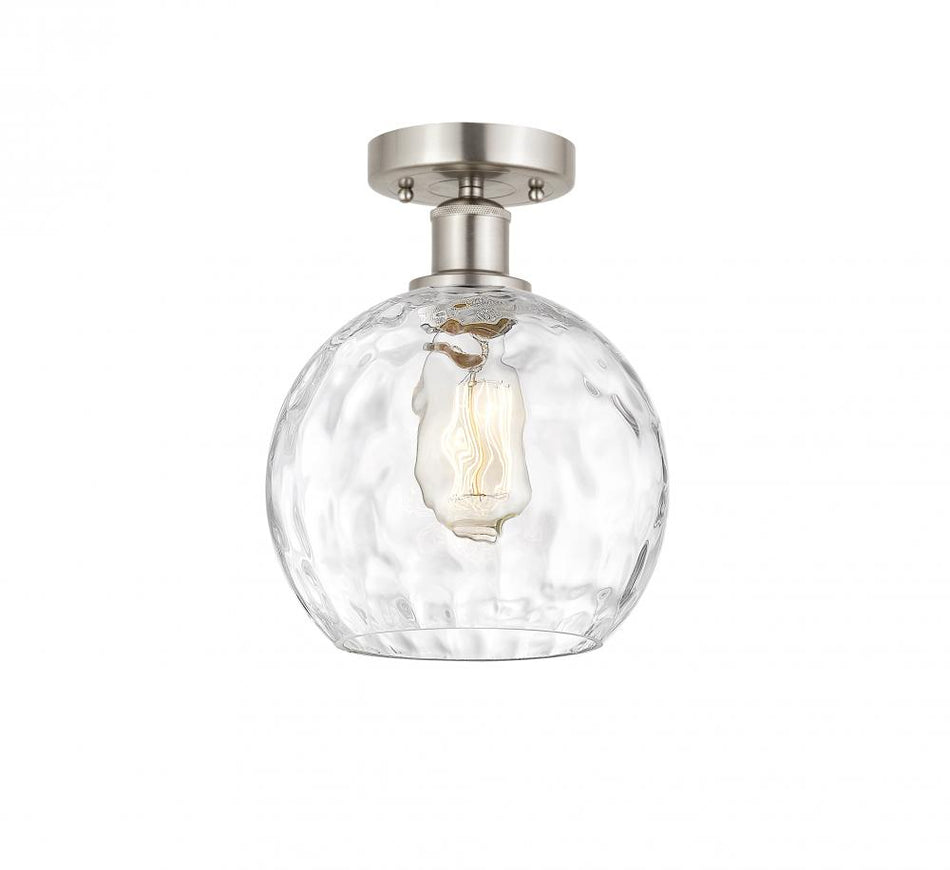 Contemporary Semi-Flush Mount from the Athens Water Glass Collection