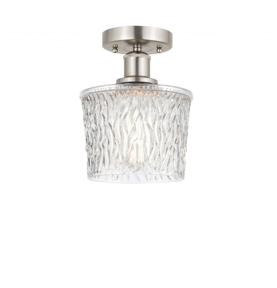 Contemporary Semi-Flush Mount from the Athens Water Glass Collection