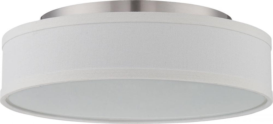 Traditional Drum Shade Flush Mount from the Heather Collection