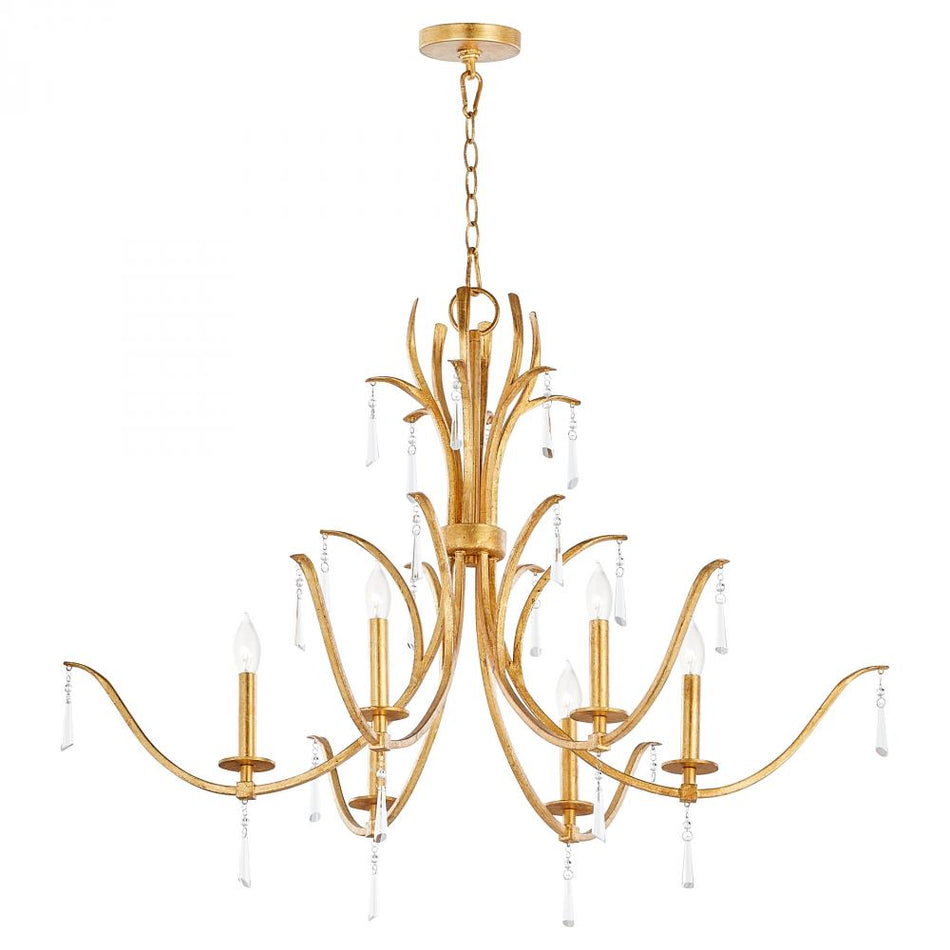 Traditional 6 Light Chandelier from the Majesty Collection