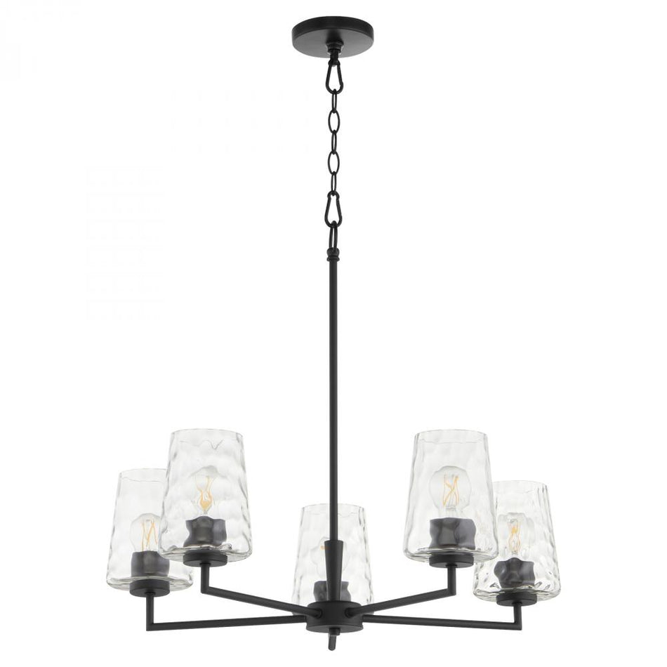 Contemporary 5 Light Chandelier from the Goodwin Collection