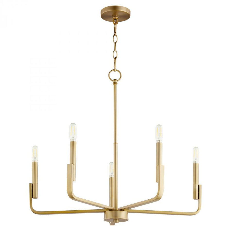 Contemporary 6 Light Chandelier from the Tempo Collection