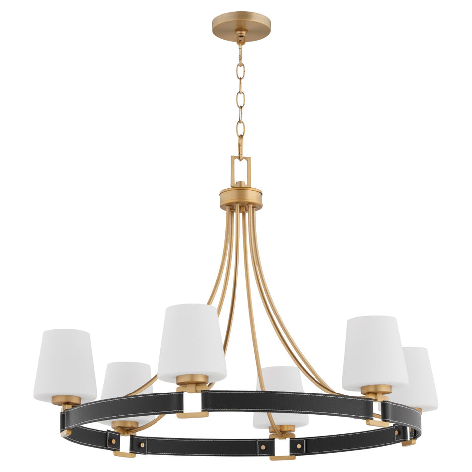 Transitional 6 Light Chandelier from the Hidalgo Collection