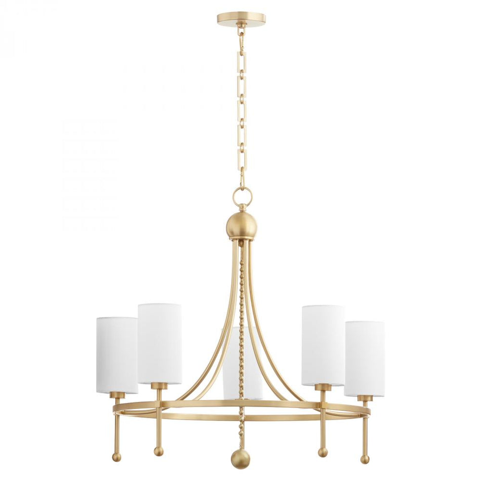 Transitional 5 Light Chandelier from the Lee Boulevard Collection