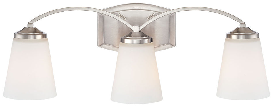 Transitional Vanity Light from the Overland Park Collection