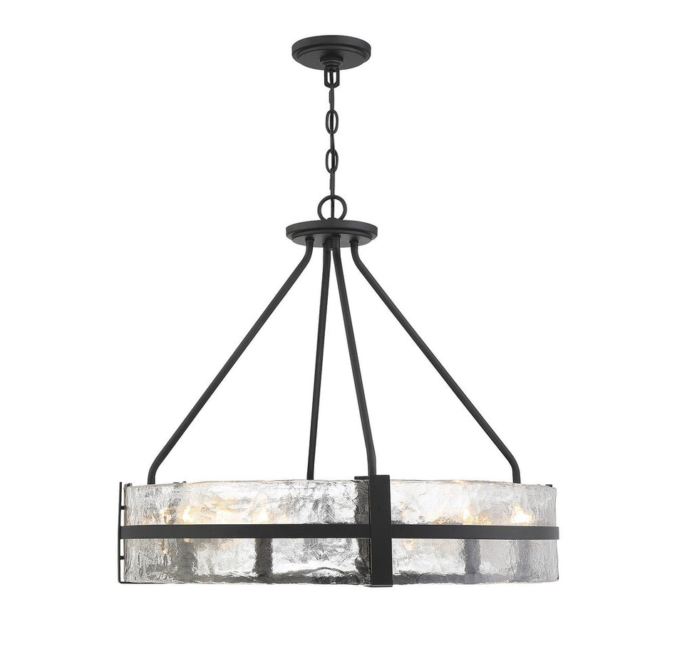 Craftsman/Mission Candle Pendant from the Hudson Collection