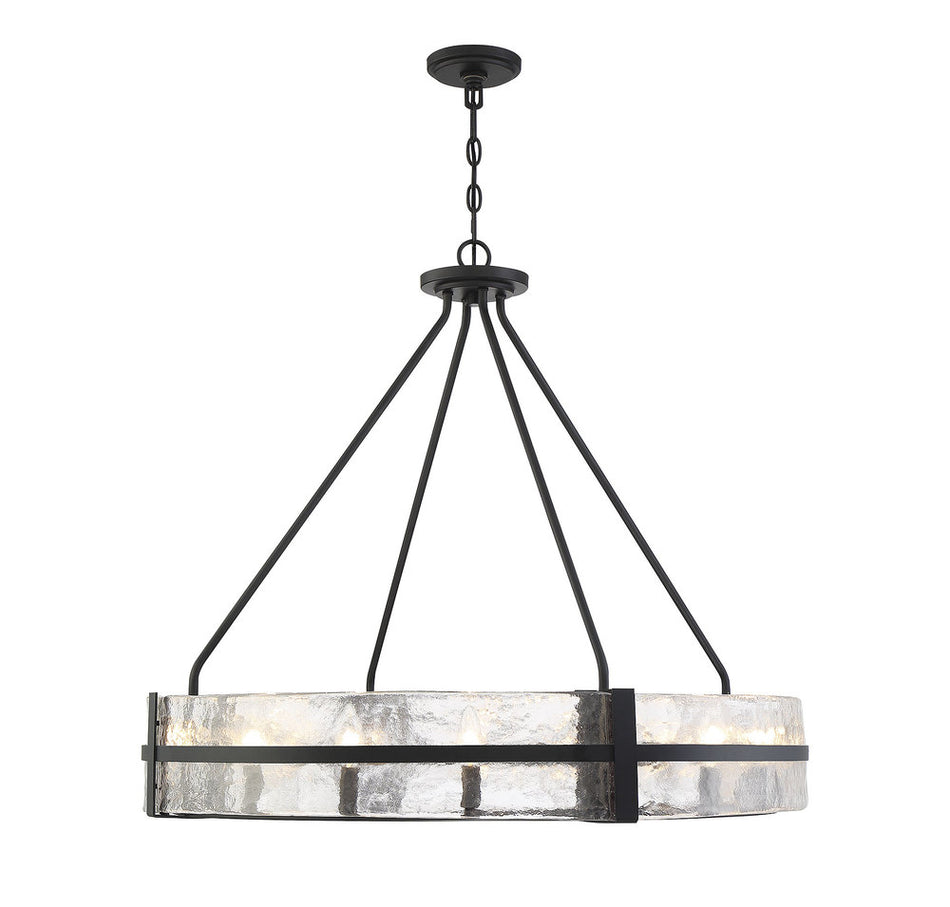 Craftsman/Mission Candle Pendant from the Hudson Collection