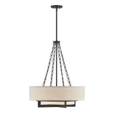Traditional Drum Shade Pendant from the Brentwood Collection
