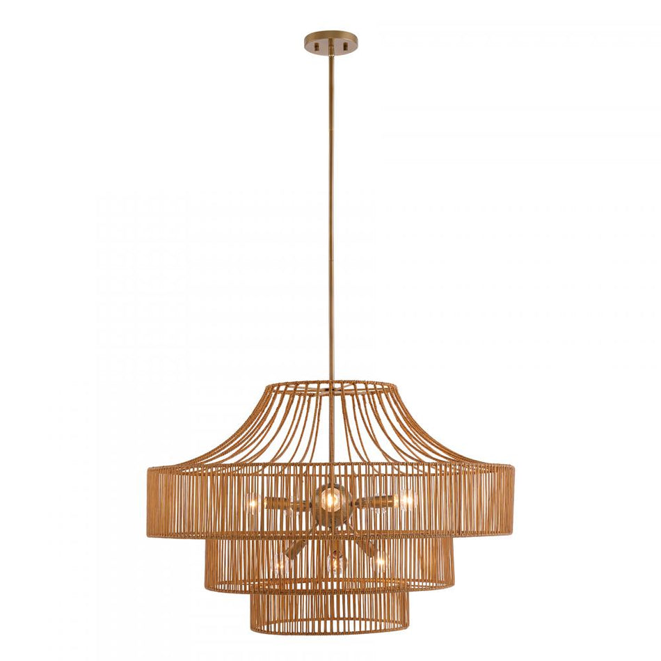 Bohemian 8 Light Chandelier from the Medlock Collection