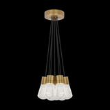 Contemporary Multi Light Pendant from the Alva Collection