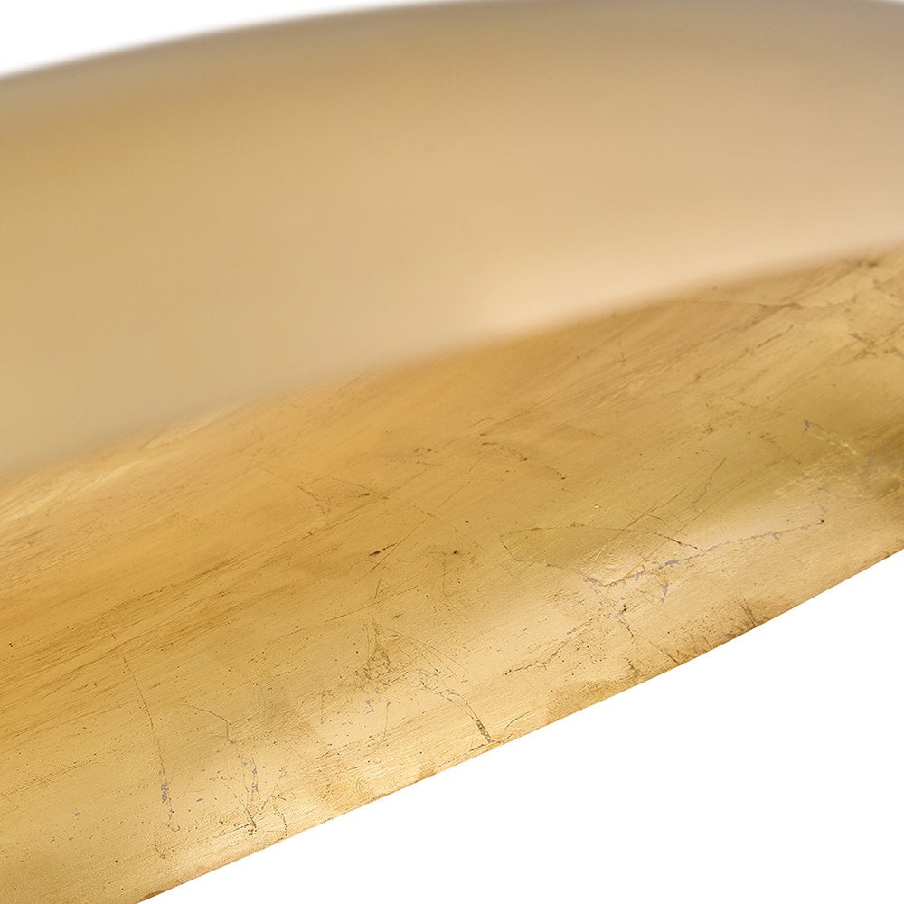 Sadie 18" Shallow Pan Pendant in Lacquered Brass