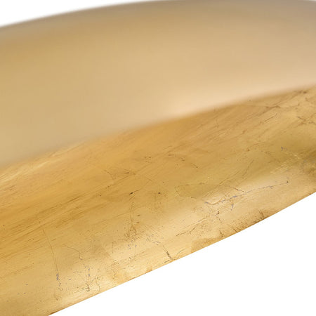 Sadie 18" Shallow Pan Pendant in Lacquered Brass