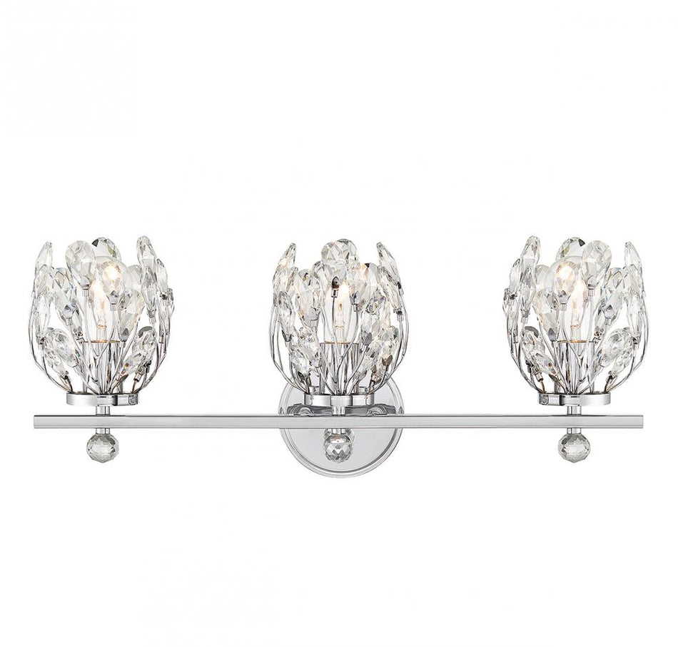 Transitional Vanity Light from the Moreno Collection
