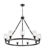 Transitional 9 Light Chandelier from the Clymer Collection