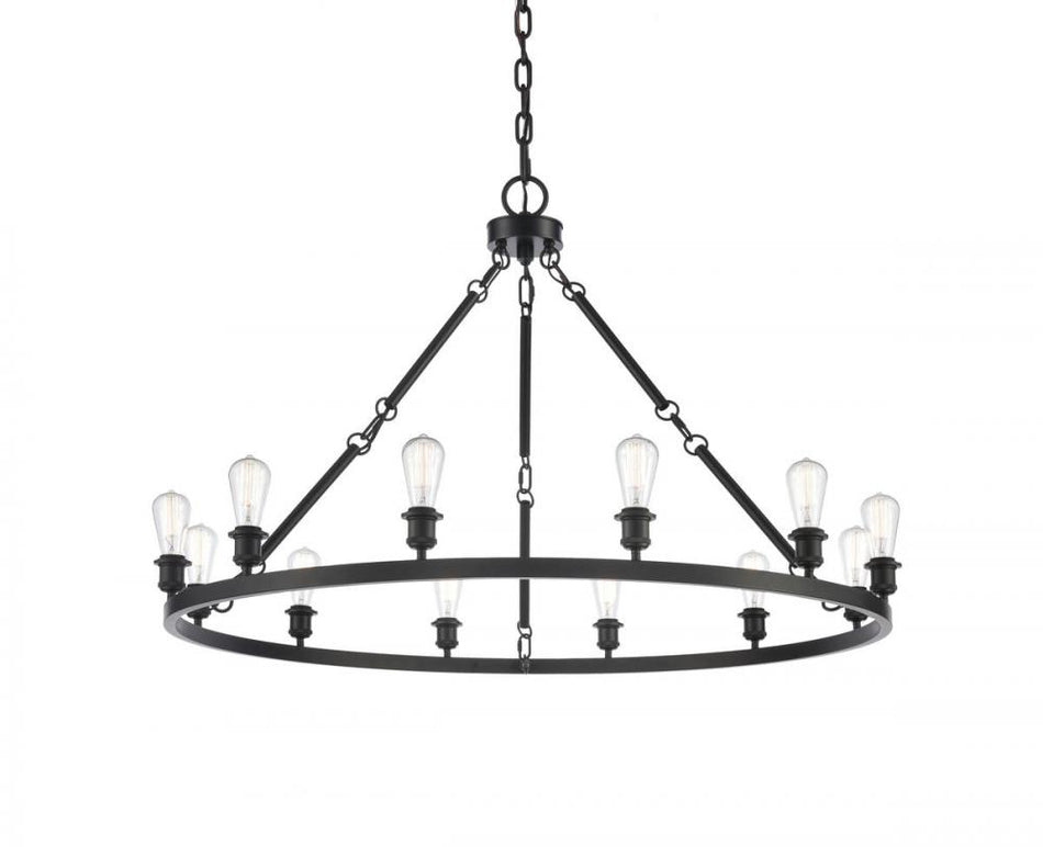 12 Light Chandelier from the Saloon Collection