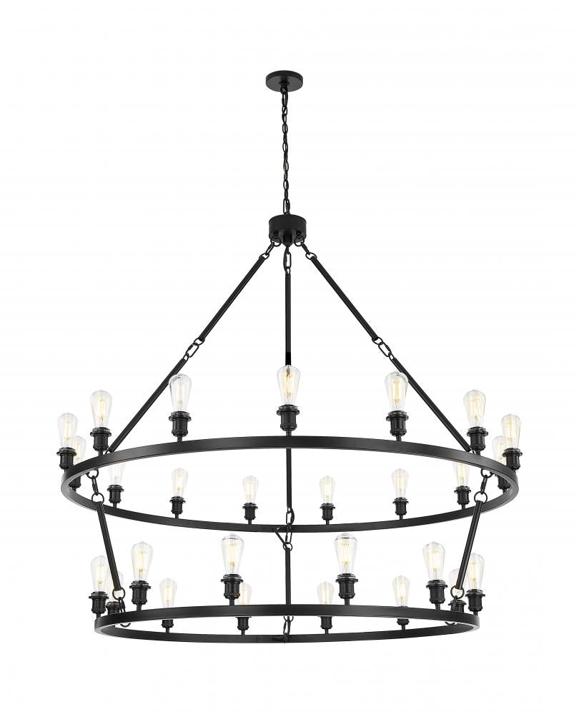 Transitional 27 Light Chandelier from the Saloon Collection