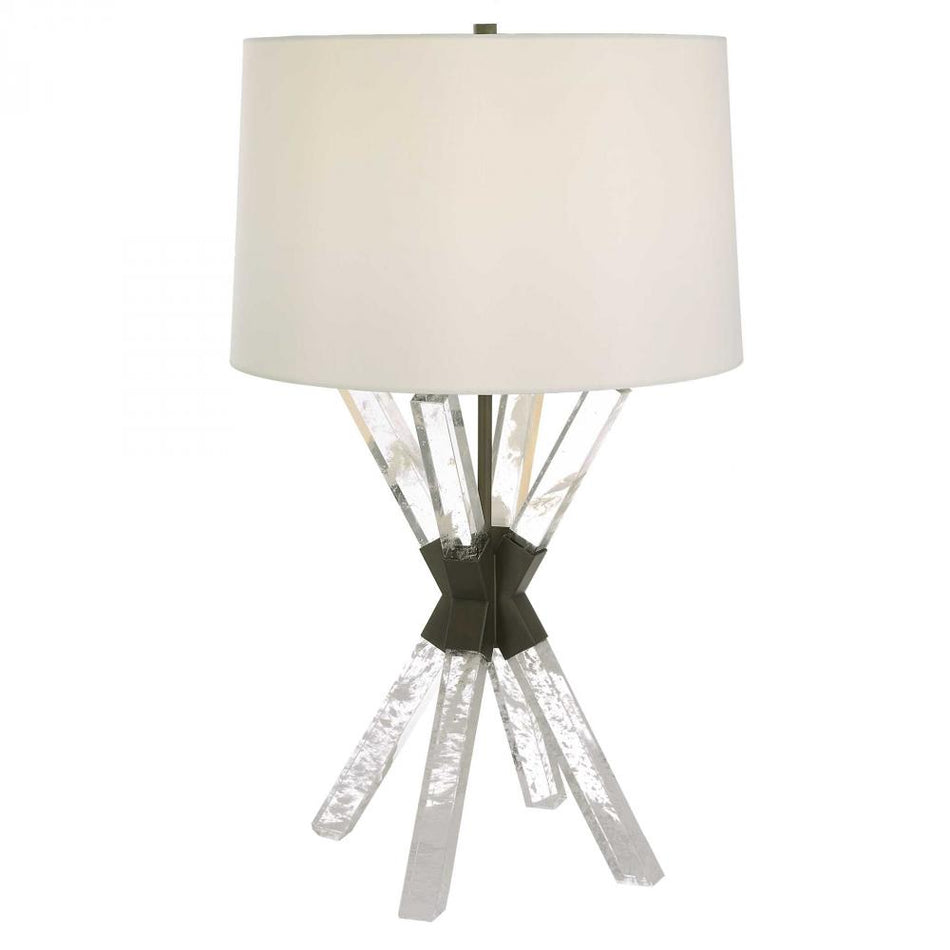 Double Cross Table Lamp - Manmade Quartz