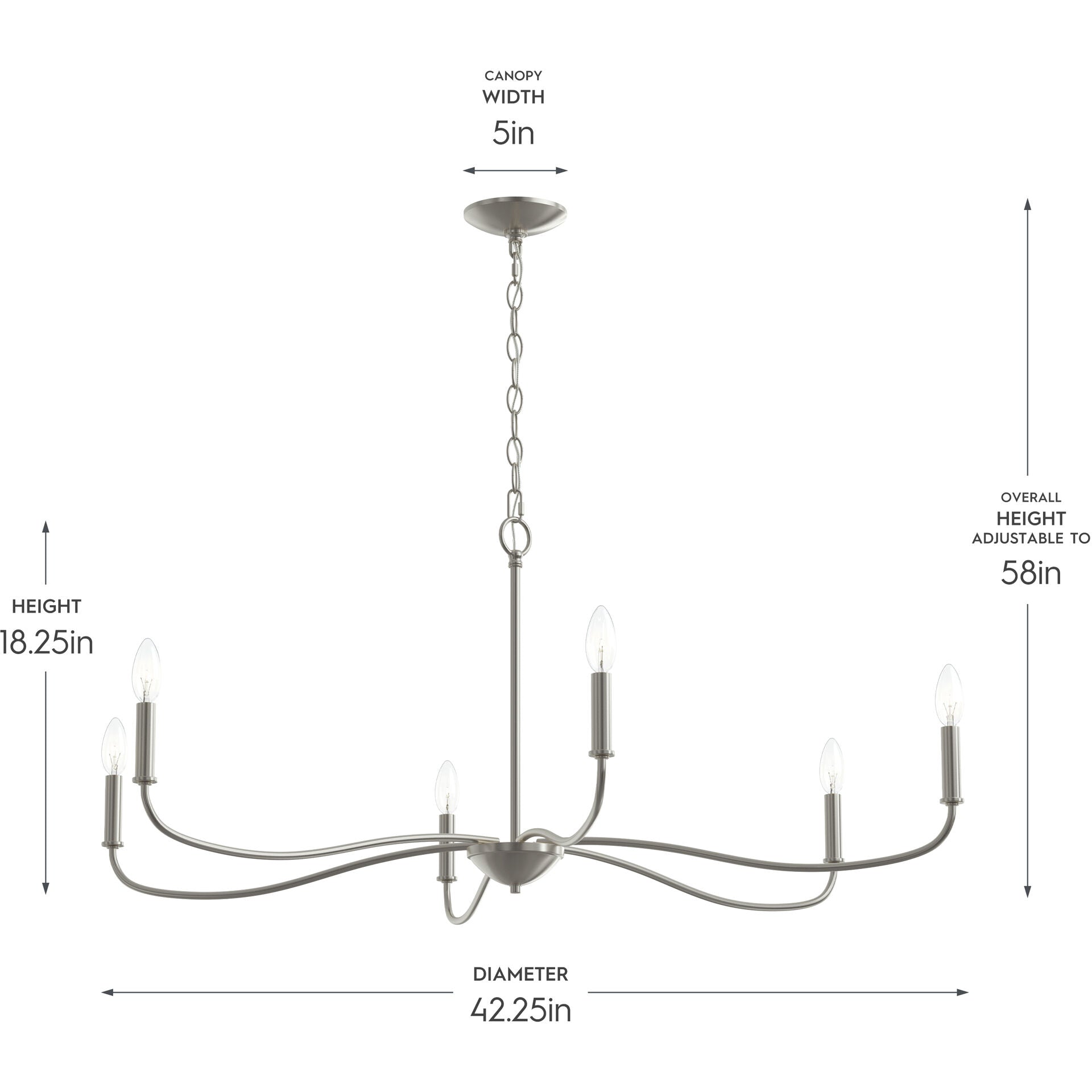 P400464-31m 6-L Large Chandelier
