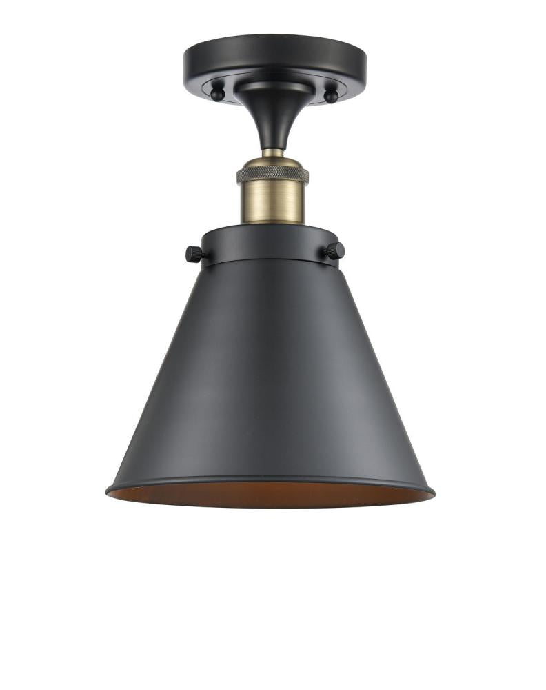 Contemporary Cage Semi-Flush Mount from the Bell Collection
