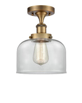 Contemporary Cage Semi-Flush Mount from the Bell Collection