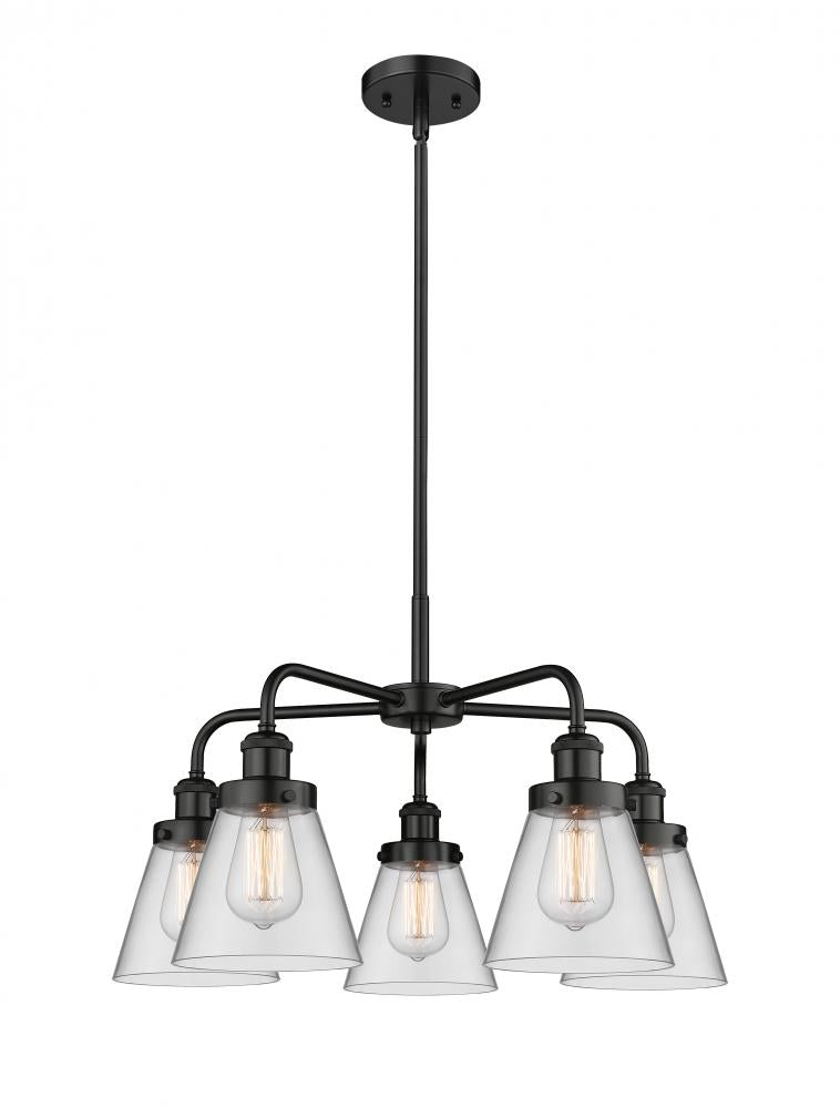 Transitional 5 Light Chandelier from the Cone Collection
