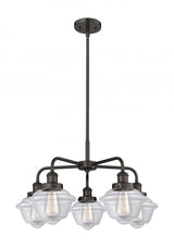 Transitional 5 Light Chandelier from the Cone Collection