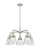 Transitional 5 Light Chandelier from the Cone Collection