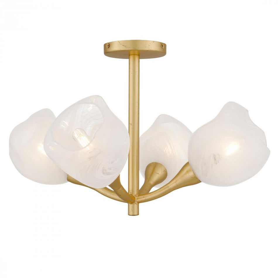 Modern Semi-Flush Mount from the Adelyn Collection