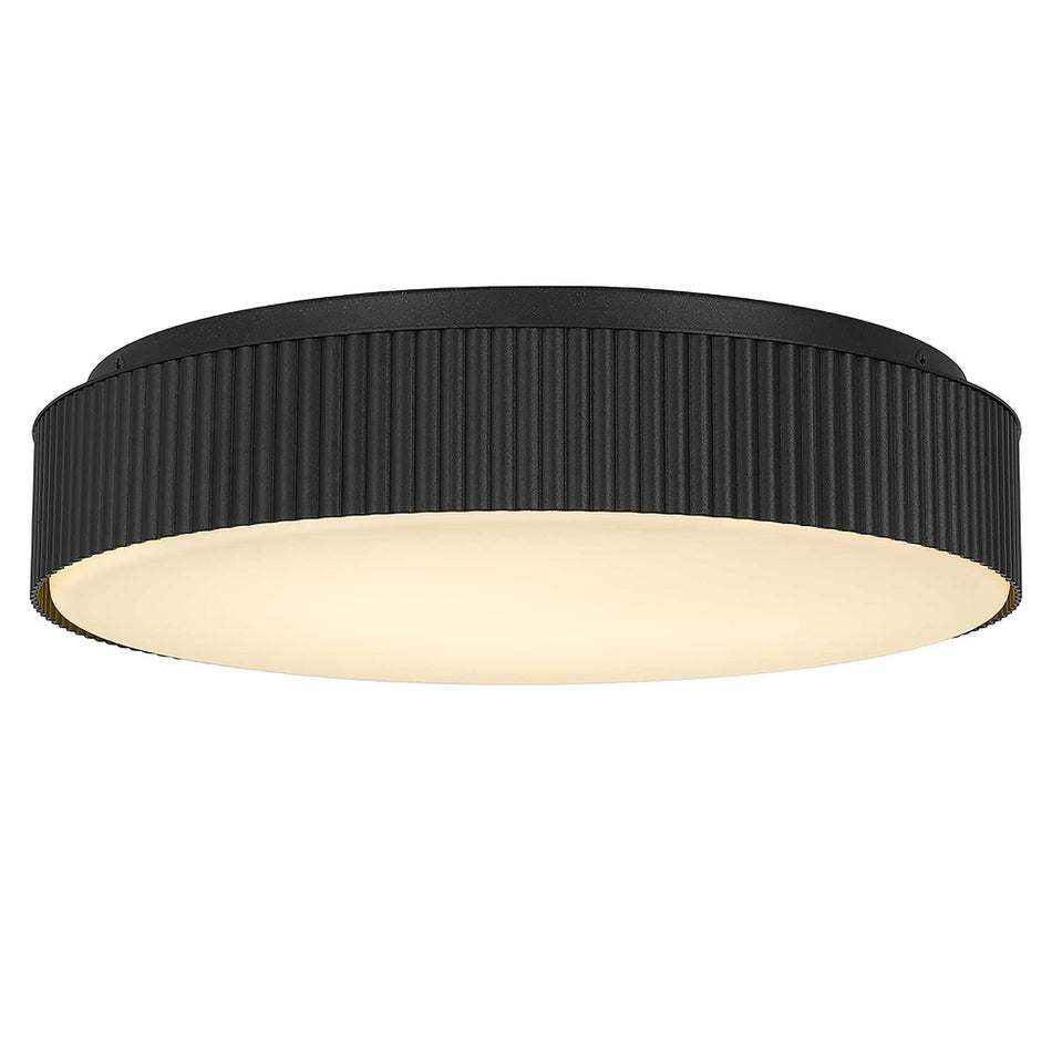 Contemporary Drum Shade Flush Mount from the Channel Collection