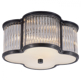 Traditional Cage Flush Mount from the Basil Collection