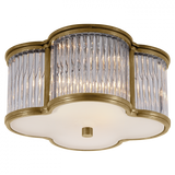 Traditional Cage Flush Mount from the Basil Collection