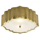 Traditional Drum Shade Flush Mount from the Balthazar Collection