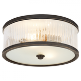 Traditional Drum Shade Flush Mount from the Randolph Collection