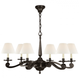Traditional 6 Light Chandelier from the Myrna Collection