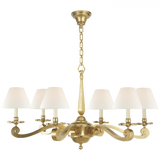 Traditional 6 Light Chandelier from the Myrna Collection