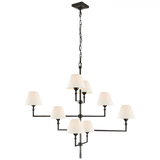 Casual 8 Light Chandelier from the Jane Collection