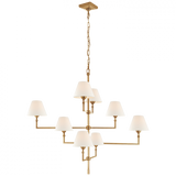 Casual 8 Light Chandelier from the Jane Collection