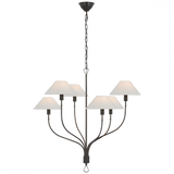 Casual 6 Light Chandelier from the Griffin Collection