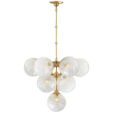Modern 10 Light Chandelier from the Cristol Collection