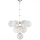 Modern 10 Light Chandelier from the Cristol Collection