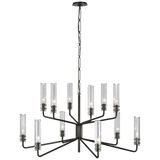 Modern 12 Light Chandelier from the Casoria Collection