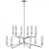Modern 12 Light Chandelier from the Casoria Collection