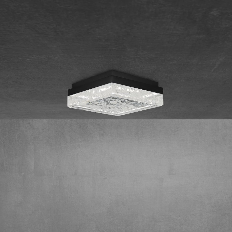 Whisper 12in LED 3000K/3500K/4000K 120V-277V Flush Mount with Optic Haze Quartz